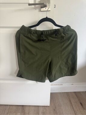 Topo Designs Men's Olive Athletic Drawstring Shorts